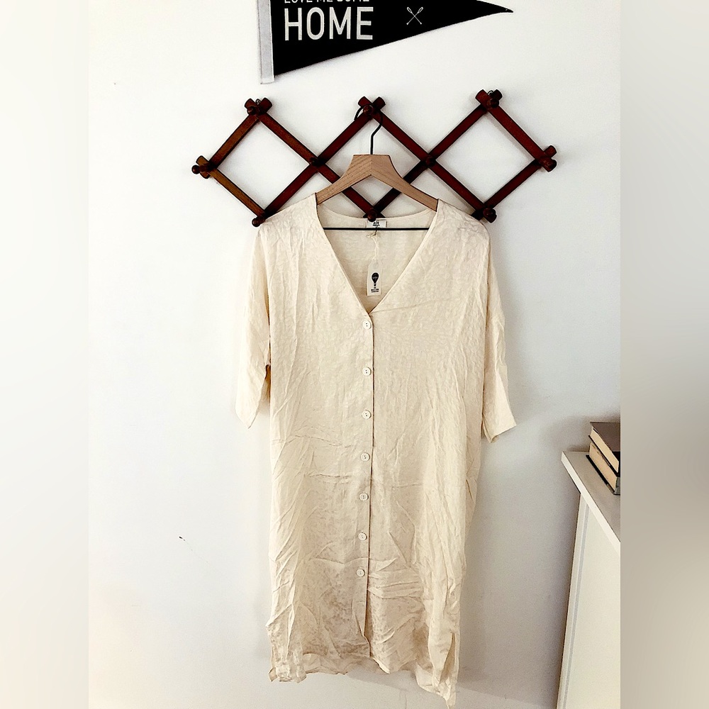 NLT Off White Midi Dress